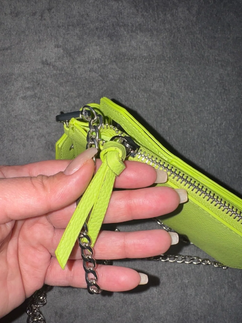 Crossbody Phone Bag - Neon Green - Picture 13 of 17